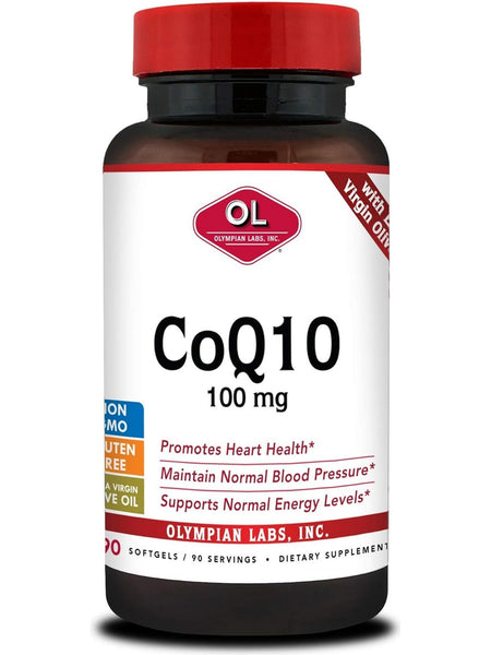 Olympian Labs, CoQ10 100 mg with Extra Virgin Oil, 90 Softgels
