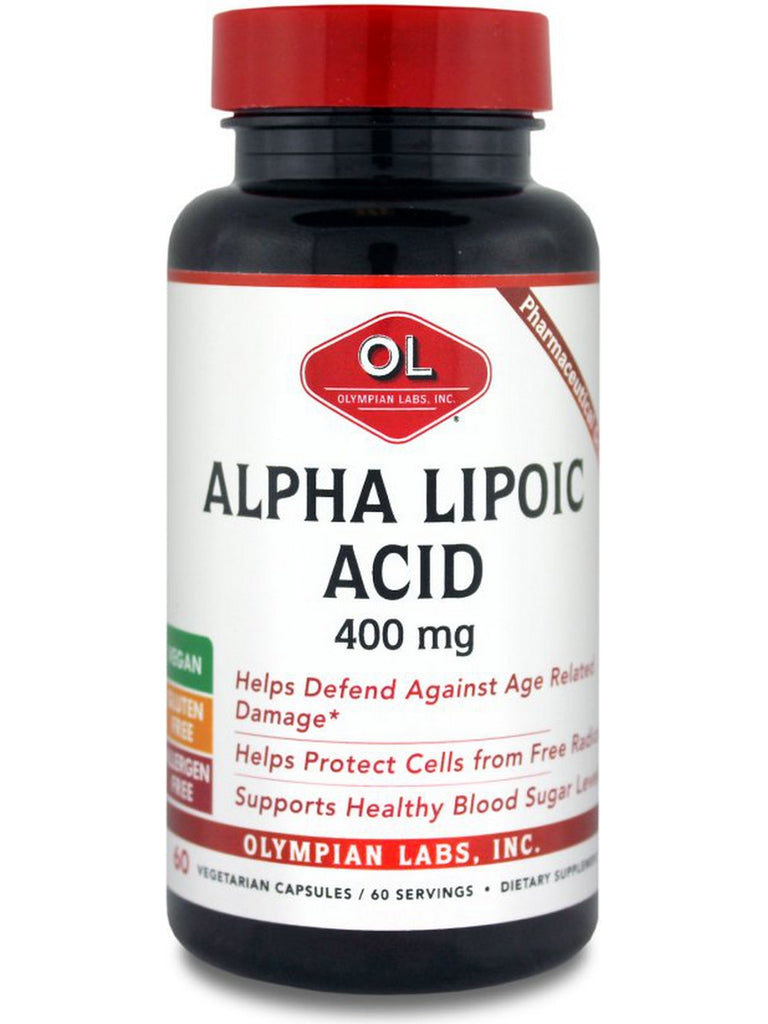 Olympian Labs, Alpha Lipoic Acid, 400 mg, 60 Vegetarian Capsules