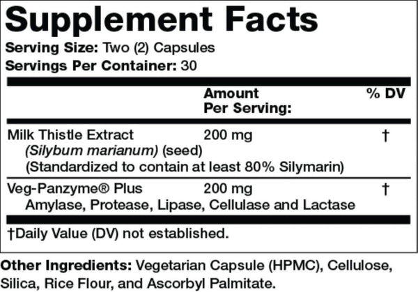 Olympian Labs, Milk Thistle Extract Plus, 200 mg, 60 Vegetarian Capsules