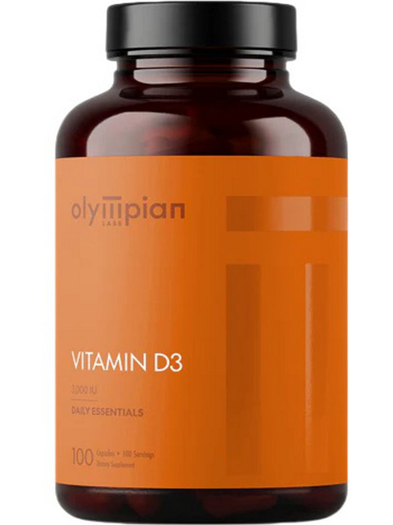 Olympian Labs, Vitamin D3, 3000 IU, 100 Capsules