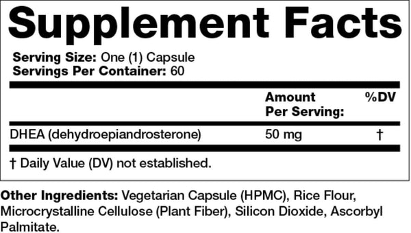Olympian Labs, DHEA, 50 mg, 60 Vegetarian Capsules