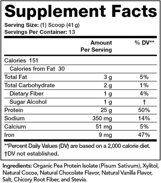 Olympian Labs, Pea Protein, Chocolate, 533 grams