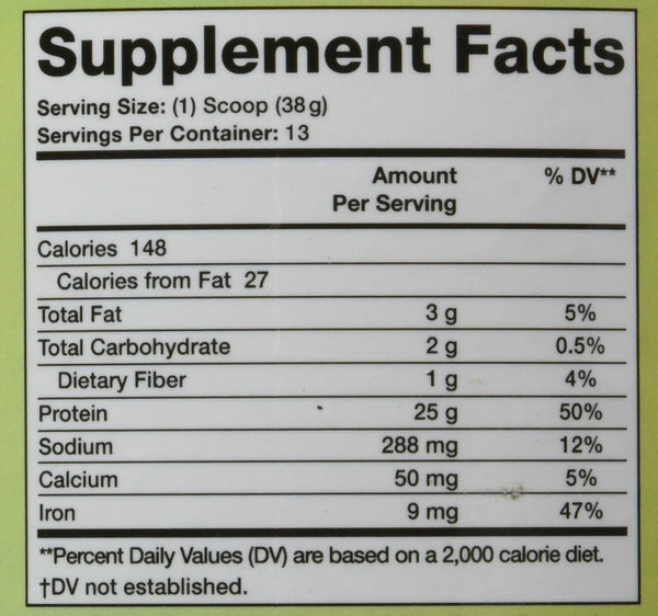 Olympian Labs, Pea Protein, Vanilla, 494 grams