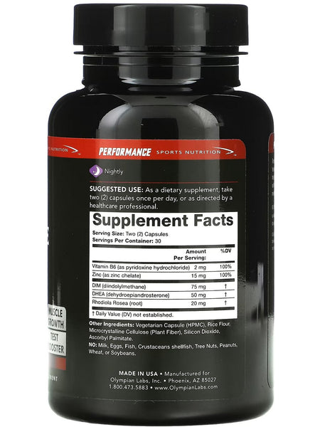 Olympian Labs, Testosterone Booster, 60 Capsules