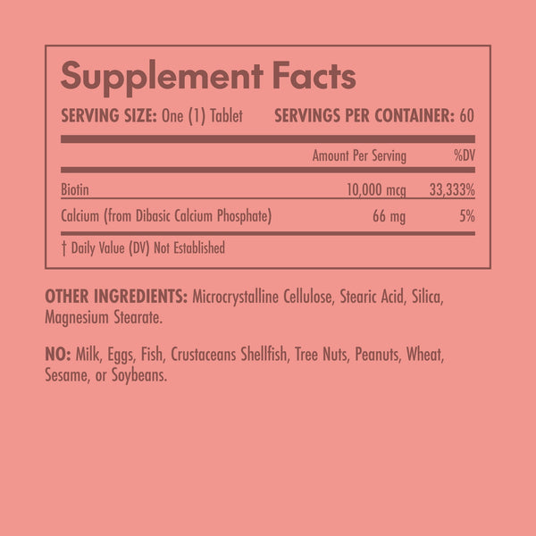 Olympian Labs, Biotin, 10,000 mcg, 60 Tablets