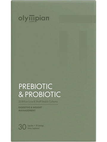 Olympian Labs, PreBiotic and ProBiotic, 30 Capsules