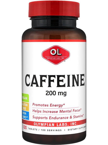 Olympian Labs, Caffeine, 200 mg, 100 Tablets