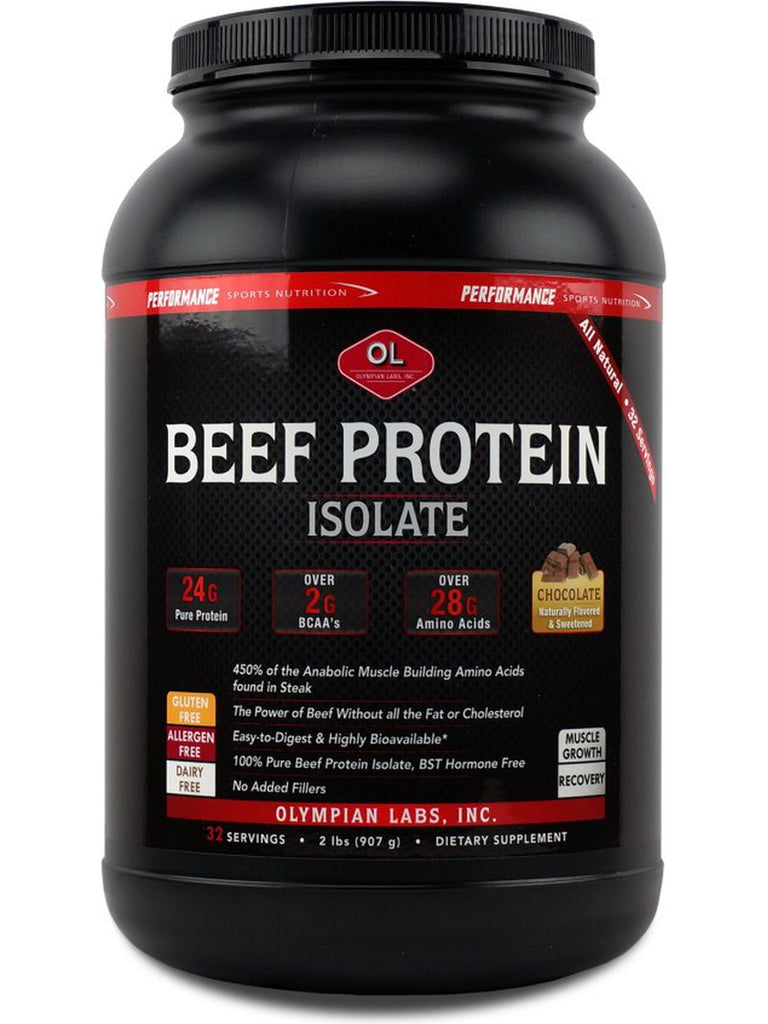 Olympian Labs, Beef Protein, Chocolate, 2 lbs
