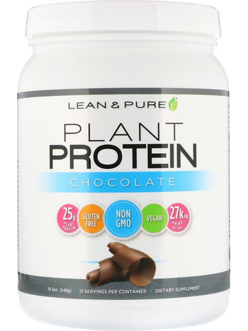 Olympian Labs, Lean and Pure, Plant Protein, Chocolate, 548 grams