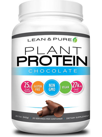 Olympian Labs, Lean and Pure, Plant Protein, (Large) Chocolate, 842 grams