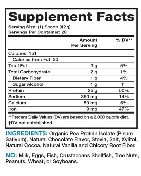 Olympian Labs, Lean and Pure, Plant Protein, (Large) Chocolate, 842 grams