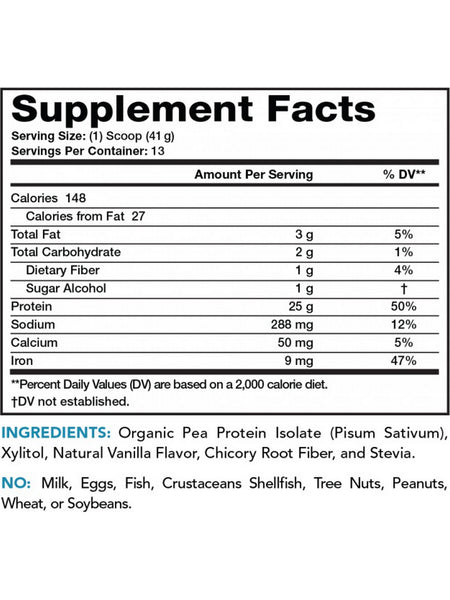 Olympian Labs, Lean and Pure, Plant Protein, Vanilla, 534 grams