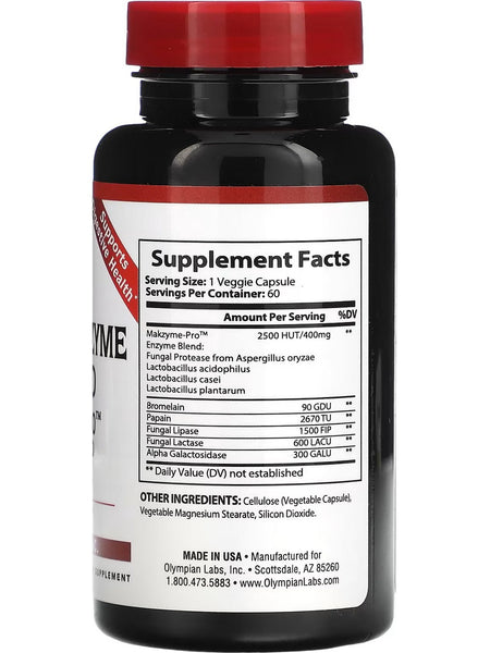 Olympian Labs, Digestive Enzyme Pro Blend, 60 Capsules