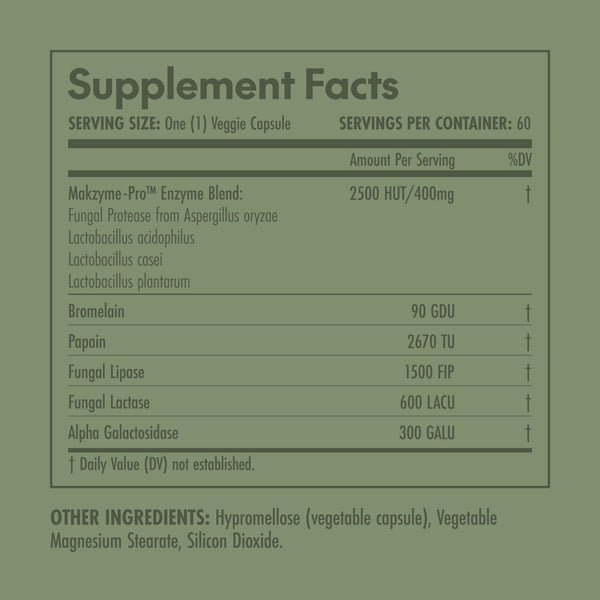 Olympian Labs, Digestive Enzyme, 60 Capsules