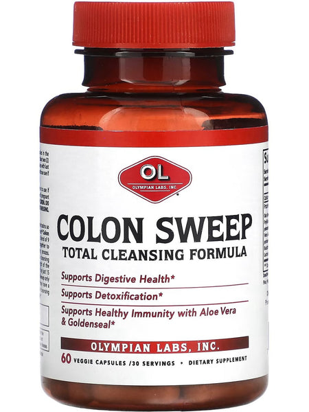 Olympian Labs, Colon Sweep, Total Cleansing Formula, 60 Veggie Capsules