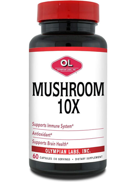 Olympian Labs, Mushroom 10X, 60 Capsules
