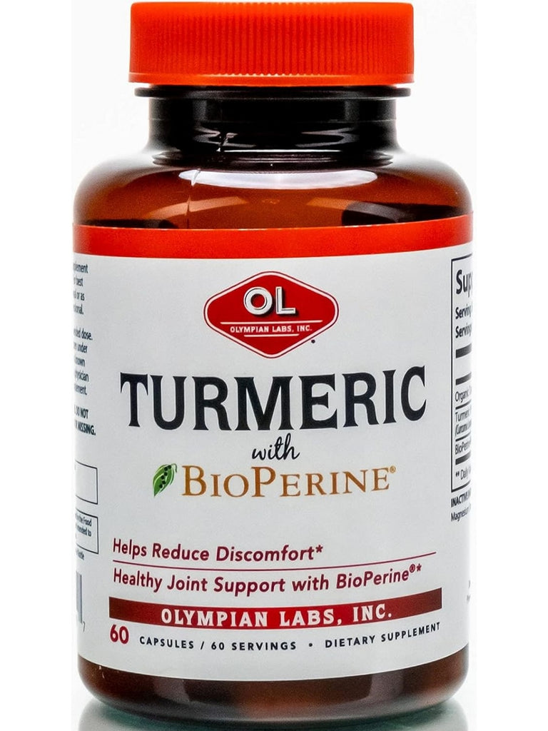 Olympian Labs, Turmeric with BioPerine, 60 Capsules
