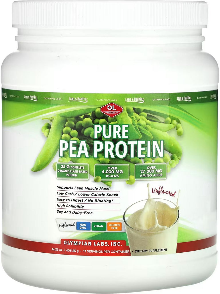 Olympian Labs, Pure Pea Protein, Unflavored, 406.25 g