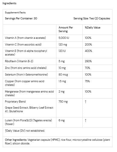 Olympian Labs, Nutra Vision, 30 Vegetarian Capsules