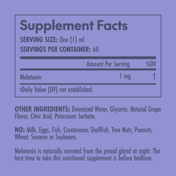 Olympian Labs, Melatonin 1 mg, 2 oz