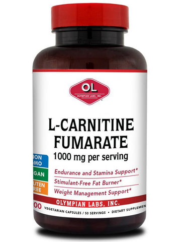 Olympian Labs, L-Carnitine Fumarate, 100 Vegetarian Capsules