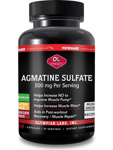 Olympian Labs, PSN Agmatine Sulfate 500 mg, 60 Capsules