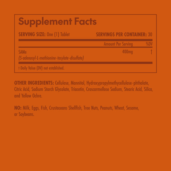 Olympian Labs, SAMe Gold, 400 mg, 30 Coated Tablets