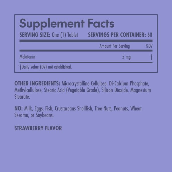 Olympian Labs, Melatonin, 5mg Fast Dissolve, 60 Fast Dissolve Tablets