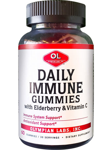 Olympian Labs, Daily Immune Gummies with Elderberry, 60 Gummies