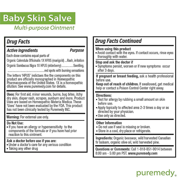 Puremedy, Baby Skin Salve, 2 oz