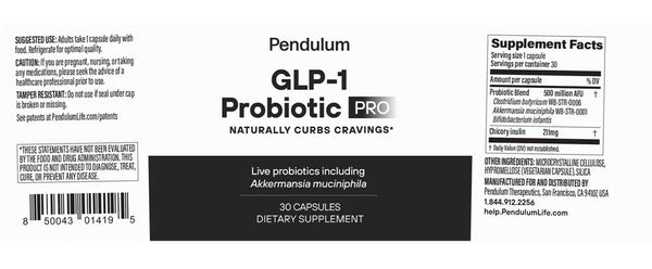 Pendulum, GLP-1 Probiotic Pro, 30 Capsules