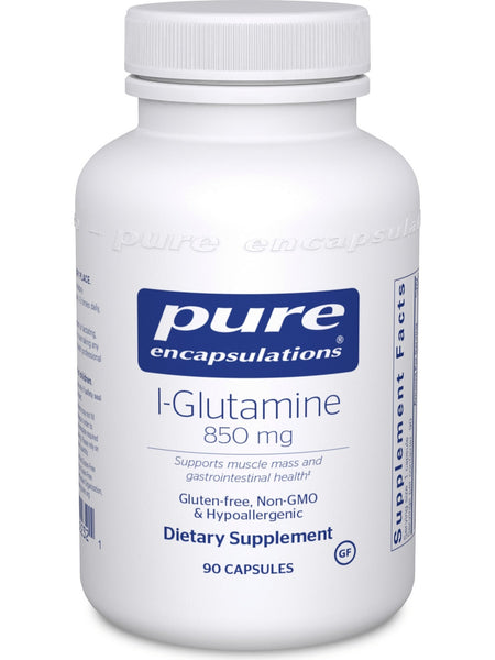 Pure Encapsulations, L-Glutamine 850 mg, 90 capsules