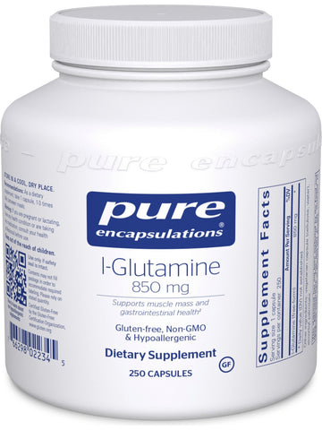Pure Encapsulations, L-Glutamine 850 mg, 250 capsules