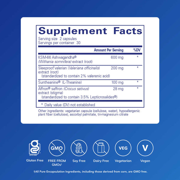 Pure Encapsulations, Pure Sleep, 60 Capsules