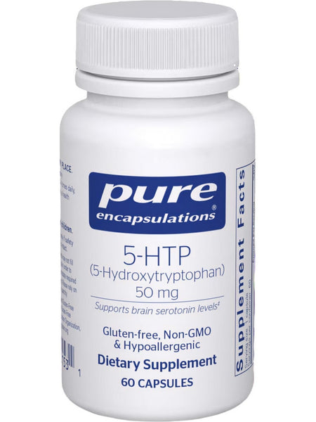 Pure Encapsulations, 5-HTP (5-Hydroxytryptophan), 50 mg, 60 Capsules