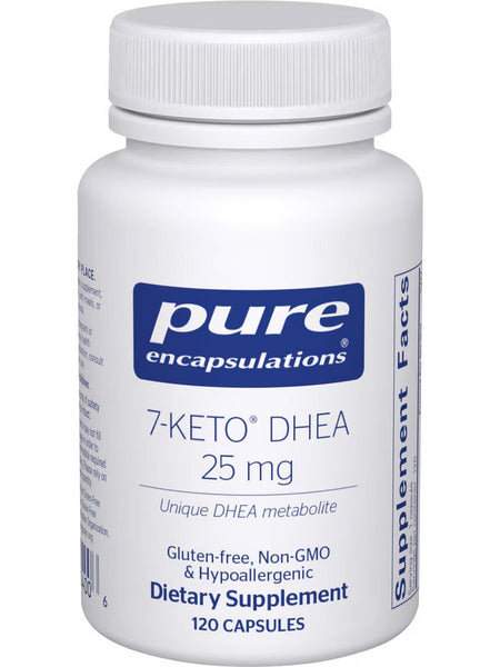 Pure Encapsulations, 7 Keto DHEA, 25 mg, 120 Capsules
