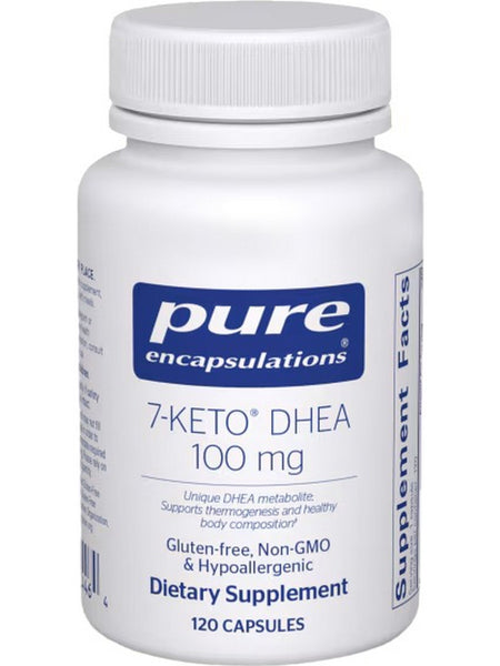 Pure Encapsulations, 7-Keto DHEA, 100 mg, 120 Capsules