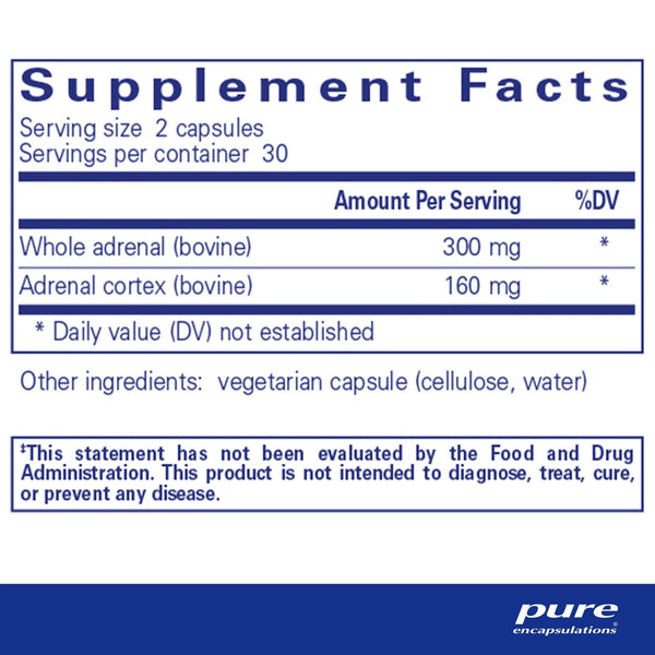 Pure Encapsulations, Adrenal, 60 Capsules