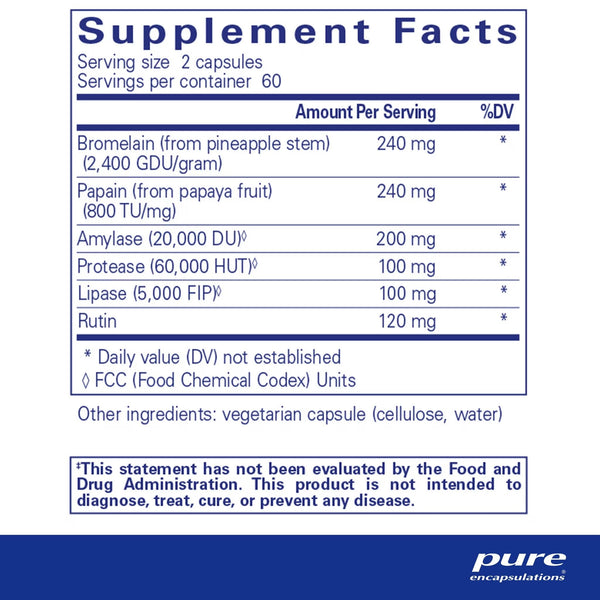 Pure Encapsulations, A.I. Enzymes, 120 Capsules