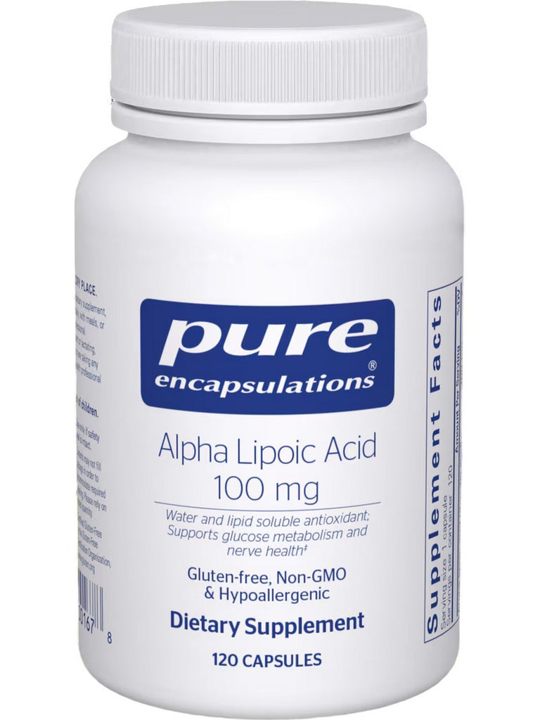 Pure Encapsulations, Alpha Lipoic Acid, 100 mg, 120 Capsules
