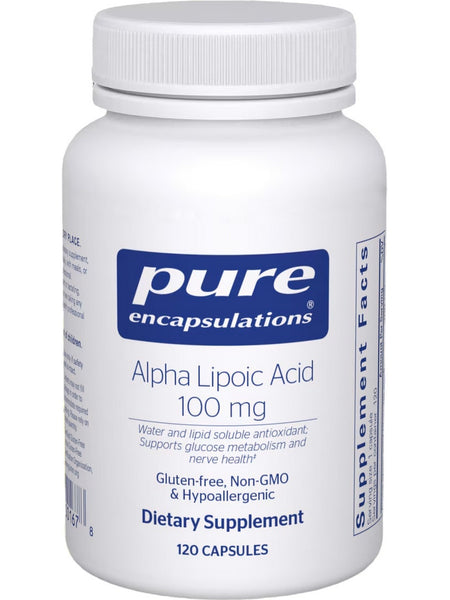 Pure Encapsulations, Alpha Lipoic Acid, 100 mg, 120 Capsules