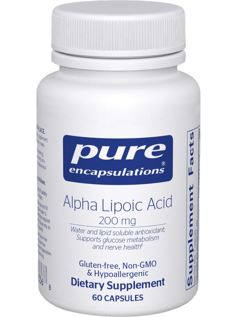Pure Encapsulations, Alpha Lipoic Acid, 200 mg, 60 Capsules