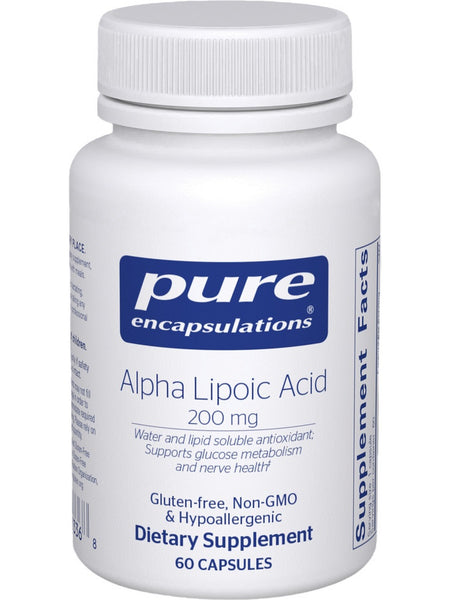 Pure Encapsulations, Alpha Lipoic Acid, 200 mg, 60 Capsules