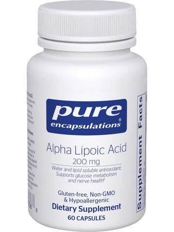 Pure Encapsulations, Alpha Lipoic Acid, 200 mg, 60 Capsules
