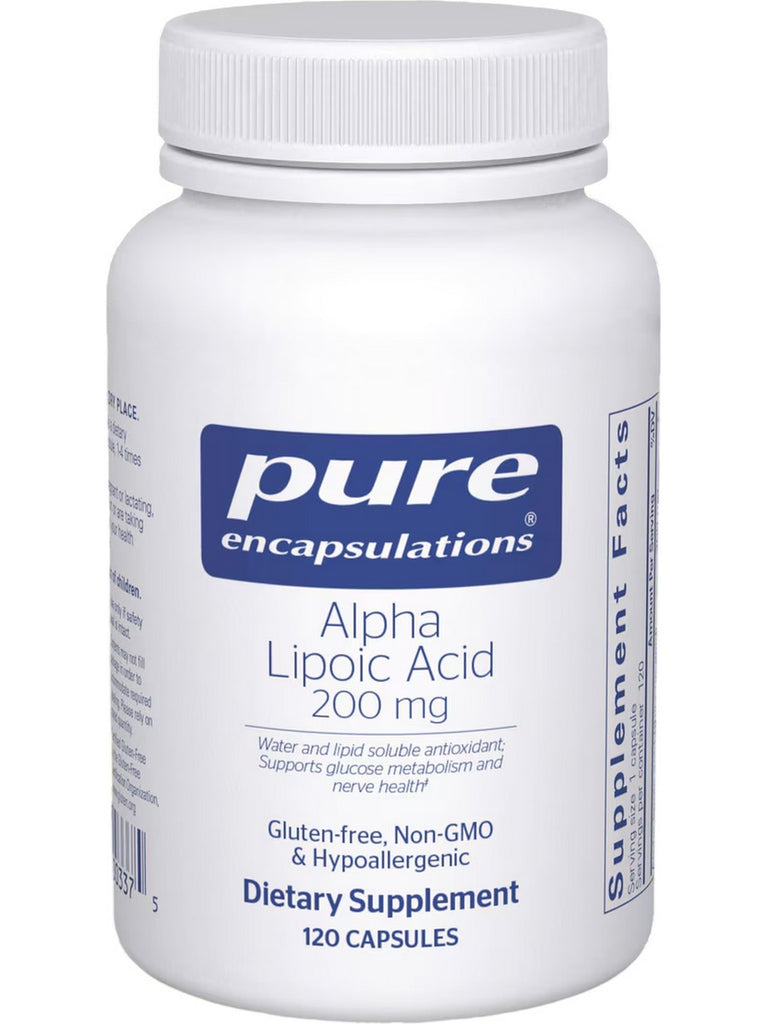 Pure Encapsulations, Alpha Lipoic Acid, 200 mg, 120 Capsules