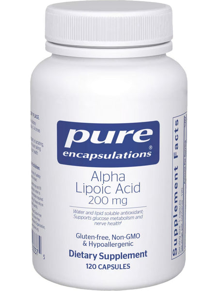 Pure Encapsulations, Alpha Lipoic Acid, 200 mg, 120 Capsules