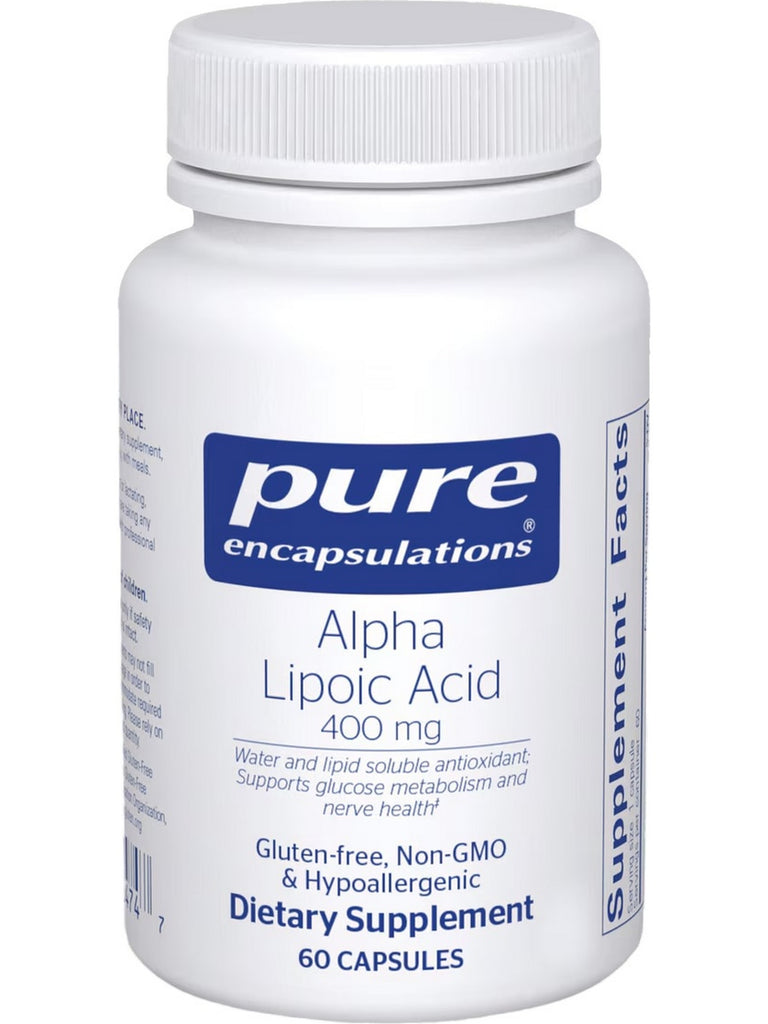 Pure Encapsulations, Alpha Lipoic Acid, 400 mg, 60 Capsules