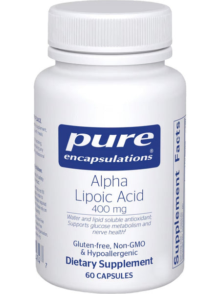 Pure Encapsulations, Alpha Lipoic Acid, 400 mg, 60 Capsules