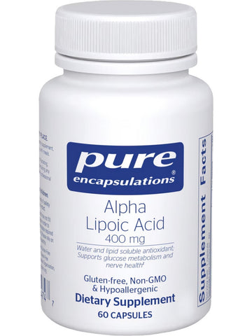 Pure Encapsulations, Alpha Lipoic Acid, 400 mg, 60 Capsules