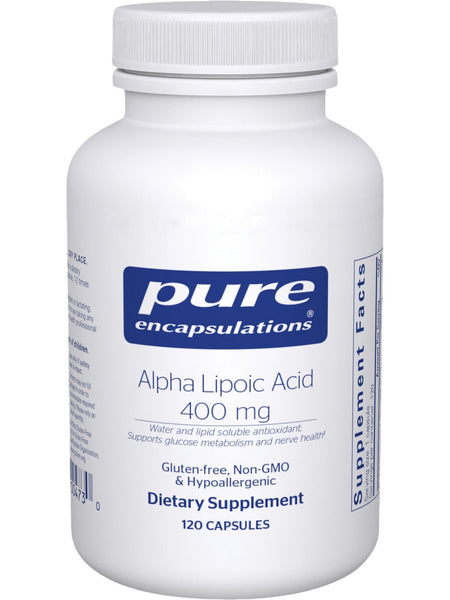 Pure Encapsulations, Alpha Lipoic Acid, 400 mg, 120 Capsules